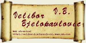 Velibor Bjelopavlović vizit kartica
